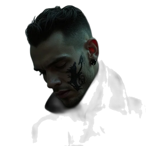 face, mask, staff, jacket transparent PNG cut-out