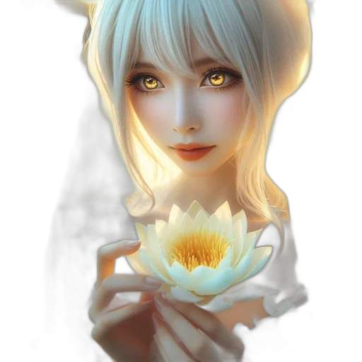 flower, face, mask, robot transparent PNG cut-out