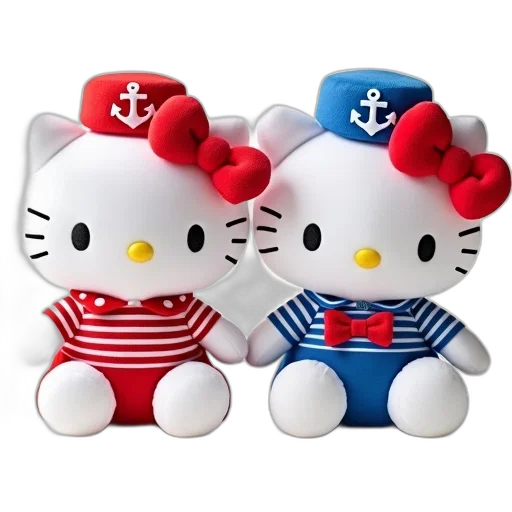 3d render, two, plush, toys transparent PNG cut-out