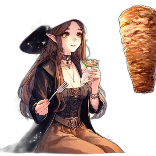 food, hat, dress, weapon transparent PNG cut-out
