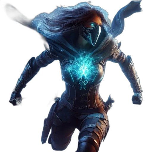 robot, mask, staff, sword transparent PNG cut-out