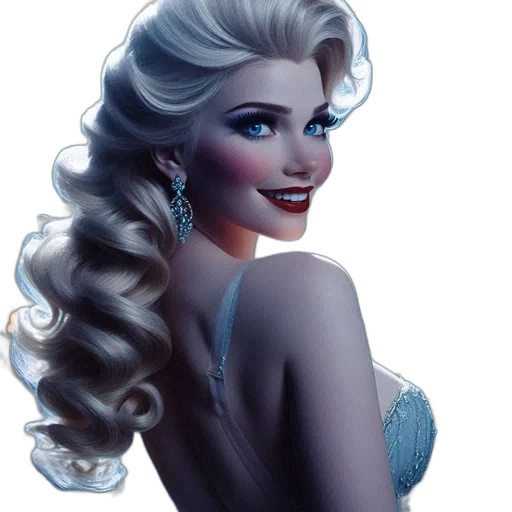 crown, face, photorealistic, fantasy art transparent PNG cut-out