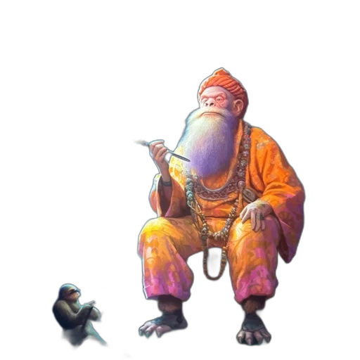 creature, staff, animal, weapon transparent PNG cut-out