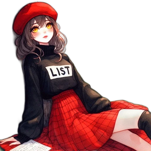 dress, hat, jacket, creature transparent PNG cut-out