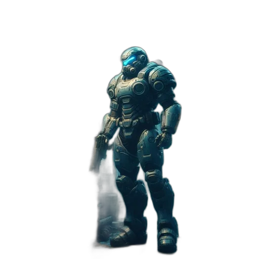robot, weapon, creature, staff transparent PNG cut-out