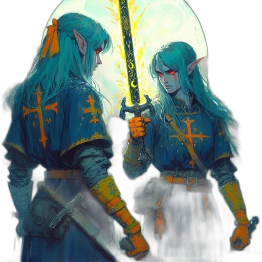sword, staff, weapon, concept art transparent PNG cut-out