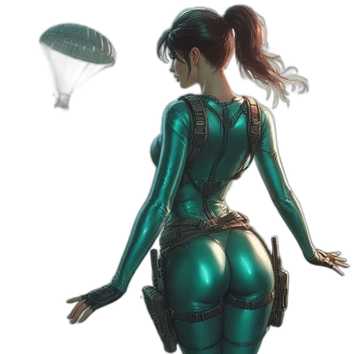 dress, concept art, fantasy art, comic book art transparent PNG cut-out