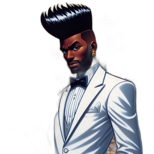 hair, cartoon, concept art, comic book art transparent PNG cut-out