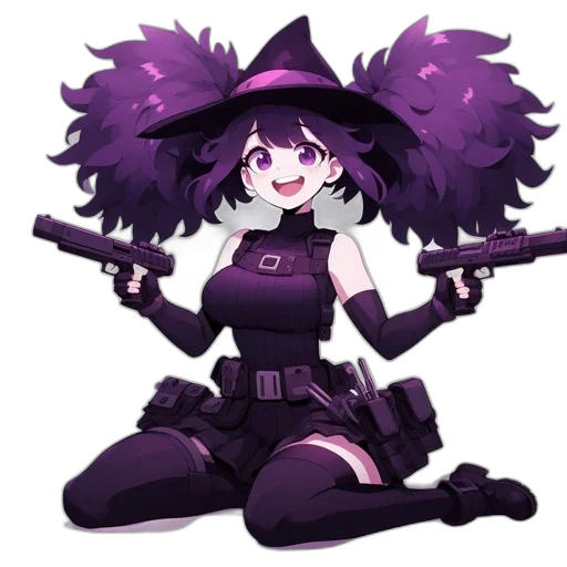 weapon, staff, hat, creature transparent PNG cut-out