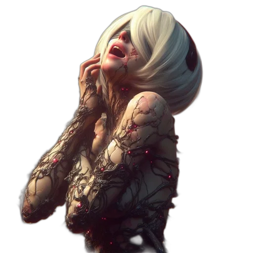 face, creature, mask, weapon transparent PNG cut-out