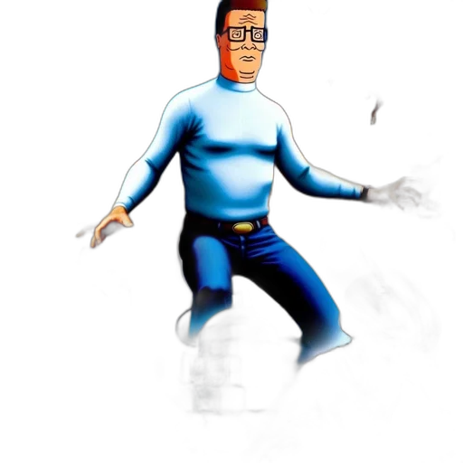 robot, staff, jacket, creature transparent PNG cut-out
