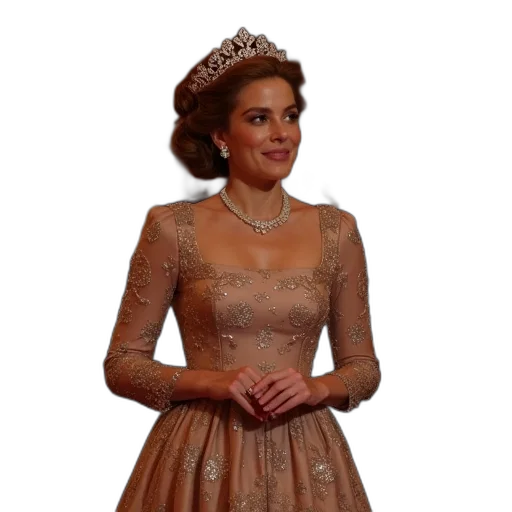 crown, dress, jewelry, princess transparent PNG cut-out