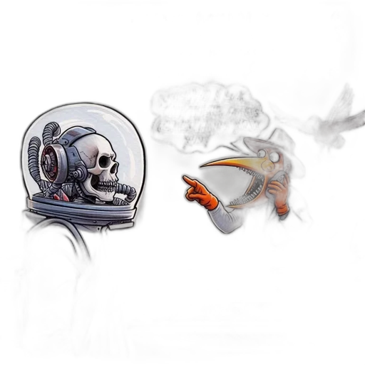 mask, concept art, photorealistic, 3d render transparent PNG cut-out