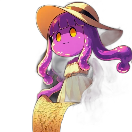 hat, staff, dragon, dress transparent PNG cut-out