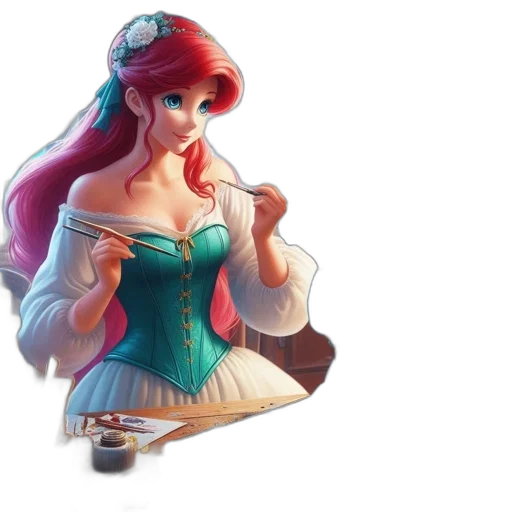 dress, jewelry, concept art, fantasy art transparent PNG cut-out