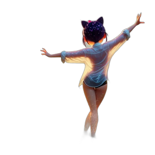 dress, mask, creature, 3d render transparent PNG cut-out