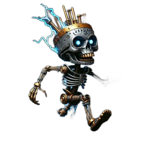 staff, robot, crown, jewelry transparent PNG cut-out