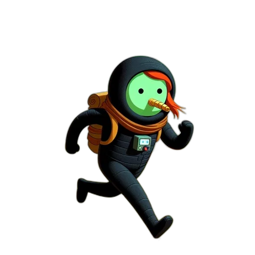 robot, creature, jacket, mask transparent PNG cut-out