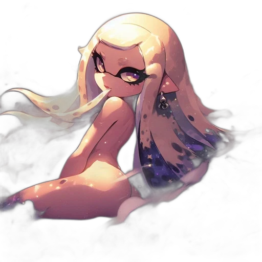 dress, hair, creature, weapon transparent PNG cut-out
