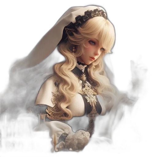 crown, face, fantasy art, concept art transparent PNG cut-out