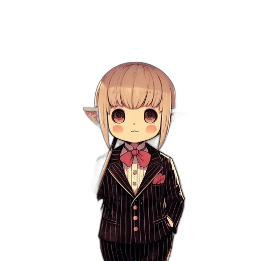 staff, creature, jacket, dress transparent PNG cut-out