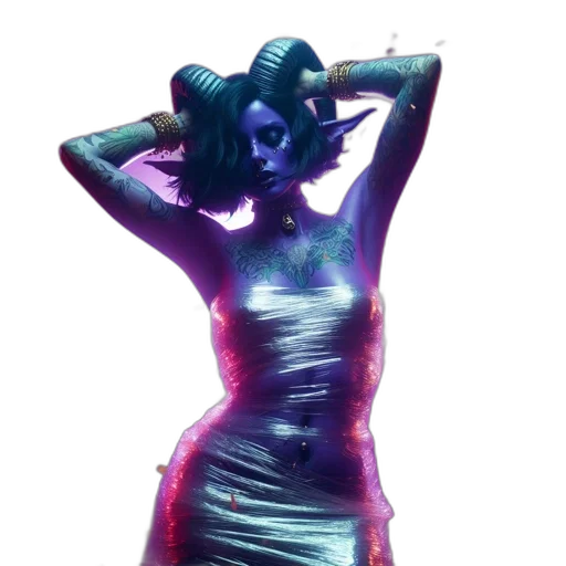 dress, mask, creature, jewelry transparent PNG cut-out