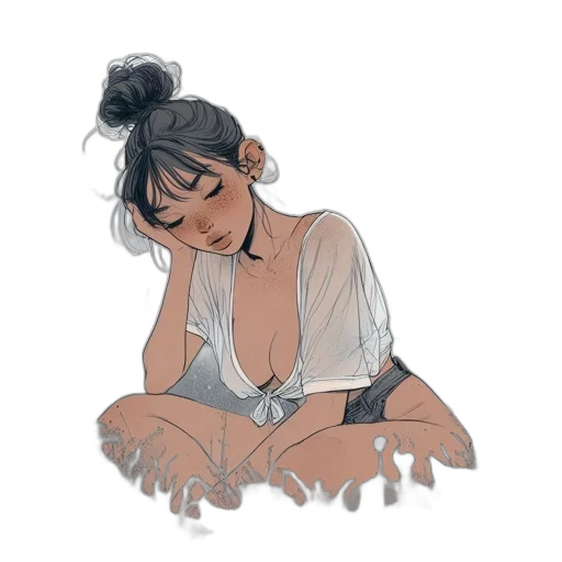 dress, jewelry, creature, concept art transparent PNG cut-out