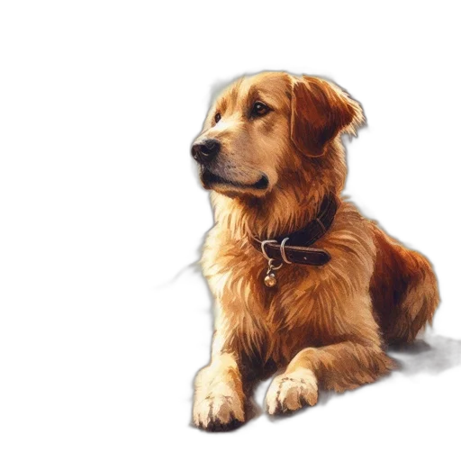 animal, staff, photorealistic, oil painting transparent PNG cut-out