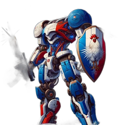 robot, weapon, concept art, pixel art transparent PNG cut-out