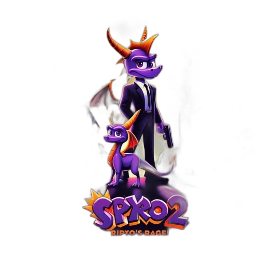dragon, staff, creature, 3d render transparent PNG cut-out