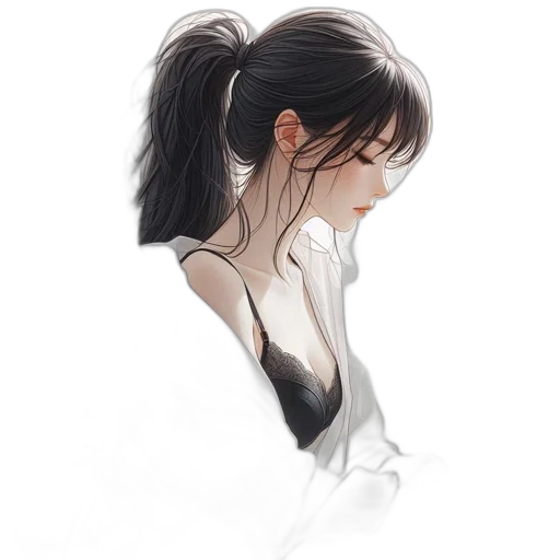 dress, face, mask, hair transparent PNG cut-out