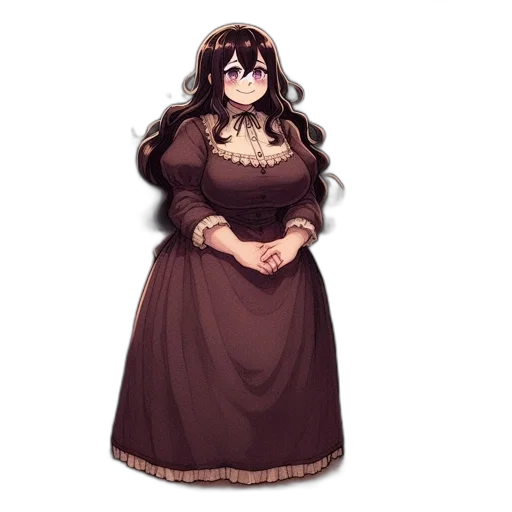 dress, staff, crown, creature transparent PNG cut-out