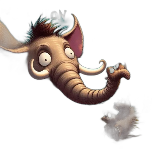 dragon, creature, animal, staff transparent PNG cut-out