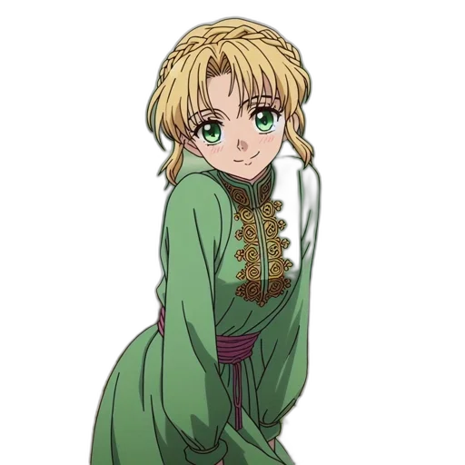 dress, staff, dragon, weapon transparent PNG cut-out