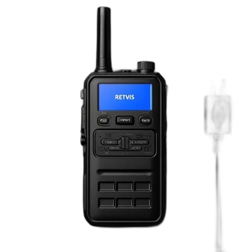 staff, black, handheld, radio transparent PNG cut-out