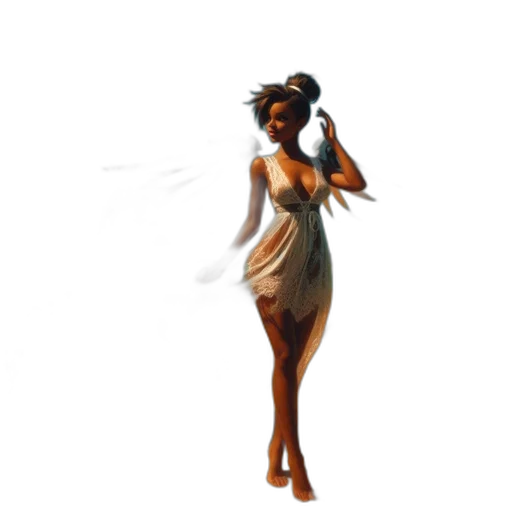 dress, staff, weapon, jewelry transparent PNG cut-out