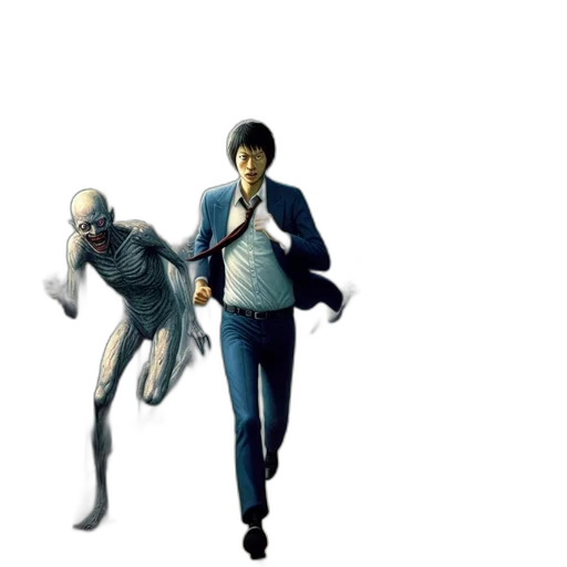 robot, creature, concept art, 3d render transparent PNG cut-out