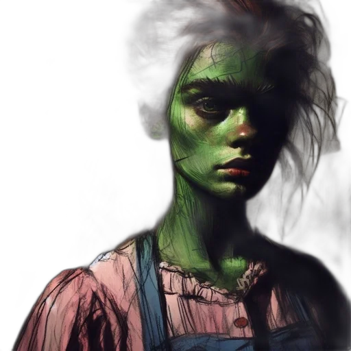 face, creature, mask, dress transparent PNG cut-out