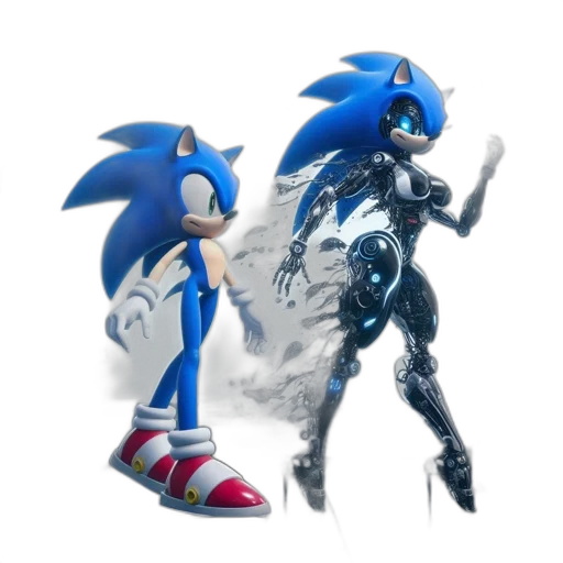robot, weapon, concept art, 3d render transparent PNG cut-out