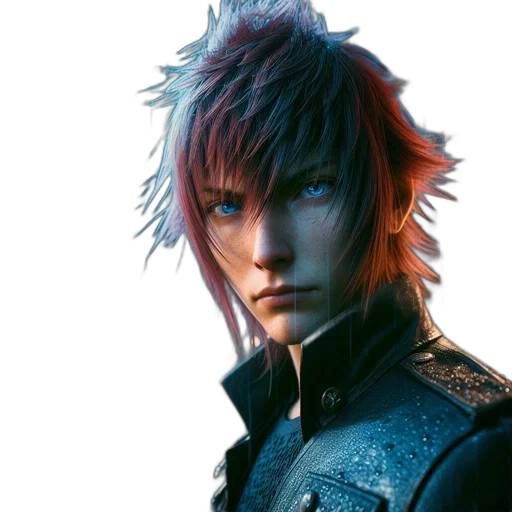 jacket, dragon, face, concept art transparent PNG cut-out