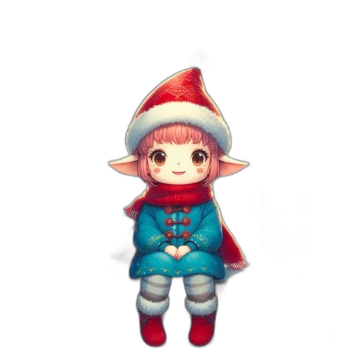 hat, staff, creature, face transparent PNG cut-out