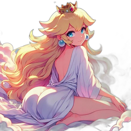 dress, crown, dragon, anime transparent PNG cut-out