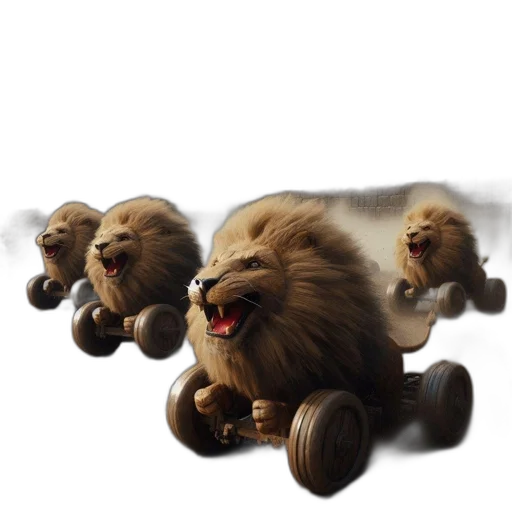 animal, concept art, photorealistic, 3d render transparent PNG cut-out