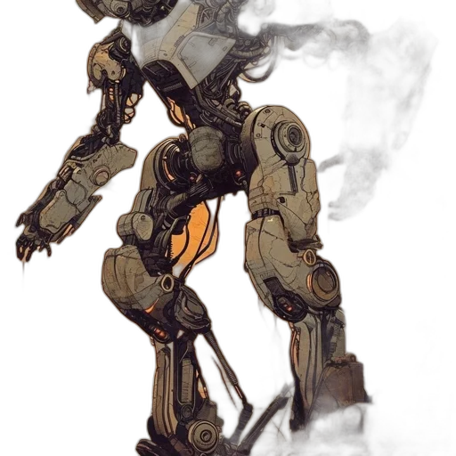 robot, weapon, creature, staff transparent PNG cut-out