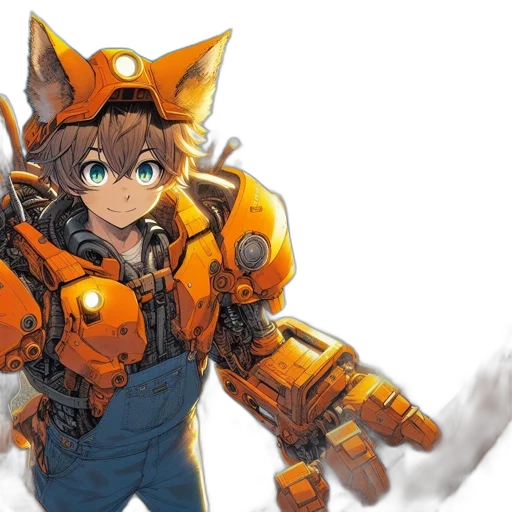 robot, weapon, staff, animal transparent PNG cut-out