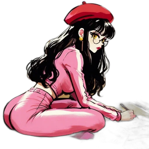 staff, hat, dress, weapon transparent PNG cut-out
