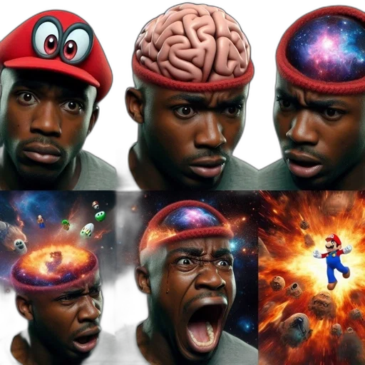 hat, concept art, comic book art, 3d render transparent PNG cut-out