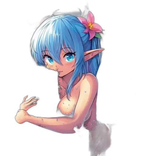 creature, staff, dragon, dress transparent PNG cut-out