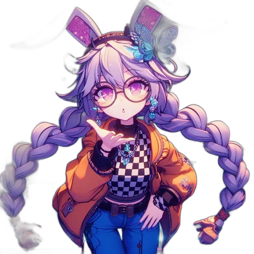 jacket, staff, hair, food transparent PNG cut-out