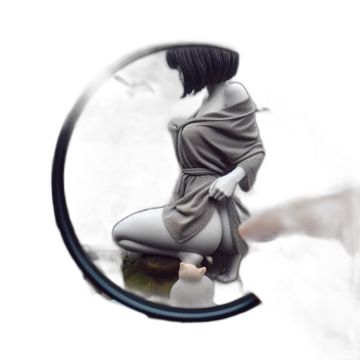staff, umbrella, dress, mask transparent PNG cut-out